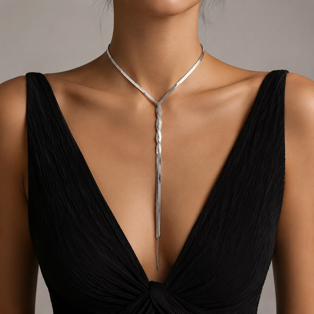 Collar Adna Plateado